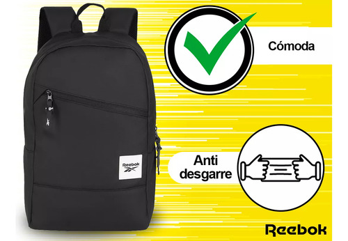 Mochila Impermeable Hombre Mujer Liviana Reebok Acolchada