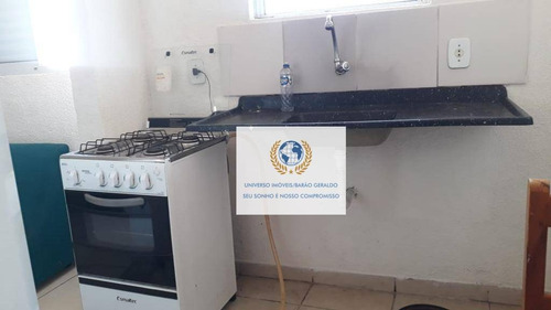 Kitnet Com 1 Dormitório Para Alugar, 22 M² Por R$ 880,00/mês - Cidade Universitária - Campinas/sp - Kn0015