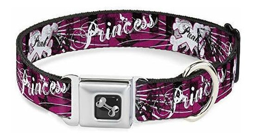 Collar De Perros Seatbelt Buckle Punk Princess Piano Lj1kg