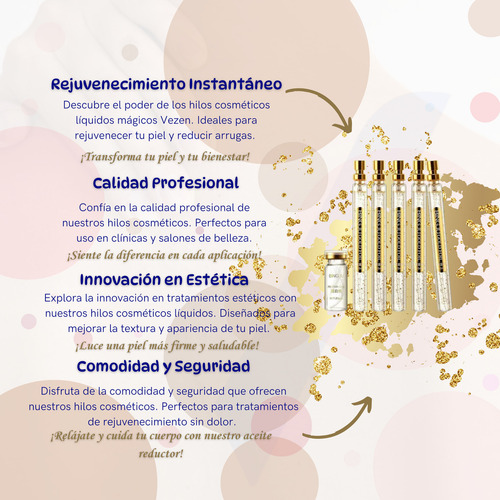 Hilos Cosmetologicos / Líquidos / Mágicos Vezen 12 Unid / 5