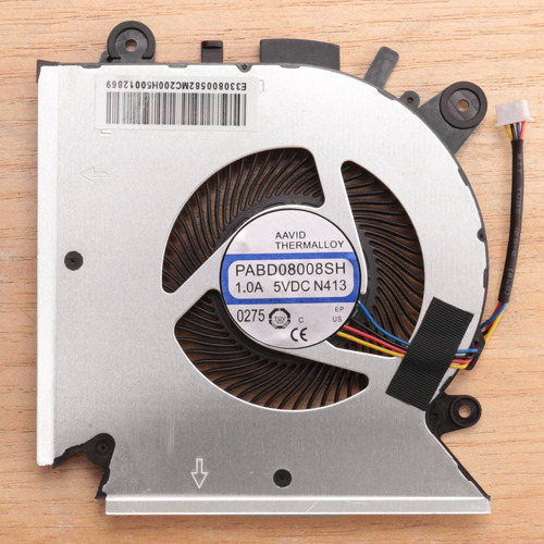 Ventilador De Refrigeración Cpu Para Msi Gf63 Ms-16r1 Ms-16r