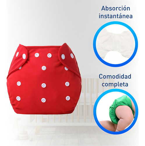 . Pañales Pañales Ecológicos Unisex Ajustable En Pack De 6