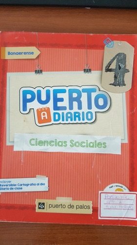 Libro Ciencias Sociales 4 Puerto A Diario + Fichero P. Palos