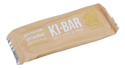 Barras Proteicas Naturales Ki-bar Sabor Vainilla 14 X 40 G