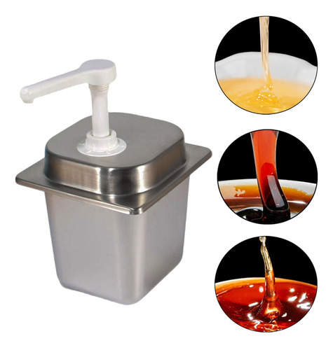 Frasco De Xarope Com Bomba Dispensador De Xarope 2,3l 20cc