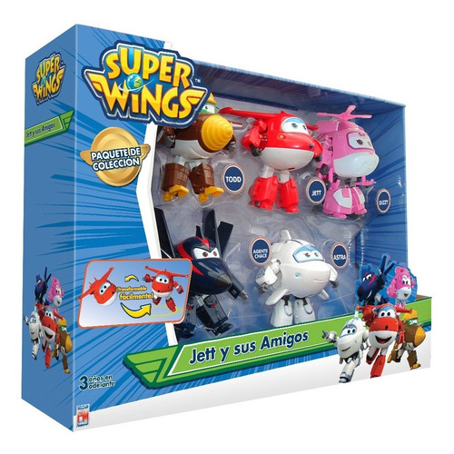 Figuras Transformables Súper Wings 5 Pack Fotorama