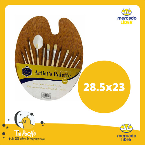 Kit De Arte Acuarelas Paleta Pintor Pinceles Gratis