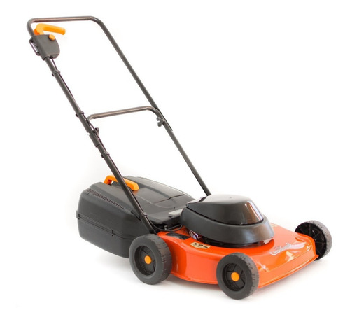 Maquina Cortar Cesped Charihué 1 Hp Con Bolsa Recolectora 40 Cm Corte Grama Bahiana Jardín Nacional Color Naranja Claro