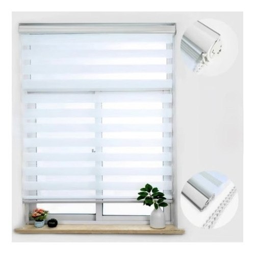 Persiana Cortinas Roller Enrollable Zebra 180cmx200cm