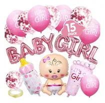 Comprar Baby Shower Decoración Niña, Baby Shower Niña Set Baby Globo