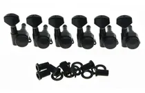 Comprar Kaish Negro Guitarra Sintonizador 6 Inline Tuning Keys