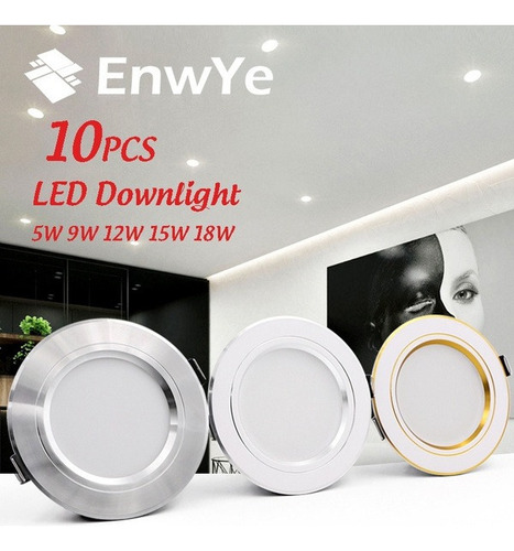 10pcs Led Ceiling Downlight Embedded Cabinet Wall Spot Light