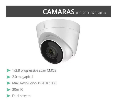 Imagen 2 de 8 de Kit Ip Full Poe Hikvision Nvr 16 Ch + 8 Domos 2mp + Disco