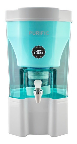 Filtro De Água Purific 6 Litros Verde Com Refil Low Flúor