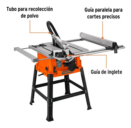 Sierra De Mesa 10 Con Base, 2 1/2 Hp Truper 101796