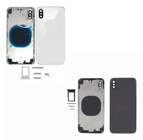 Carcasa Trasera Compatible Con iPhone X Chasis Logo