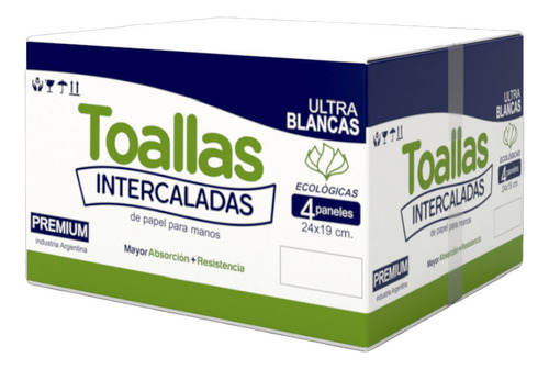 3 Cajas Toallas Intercaladas Blanca 20x24 Con Envio Gratis