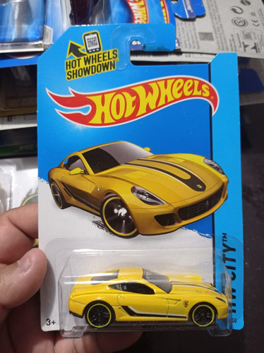 Hot Wheels 2014 Ferrari 599 Stb Fiorano Amarillo  0 