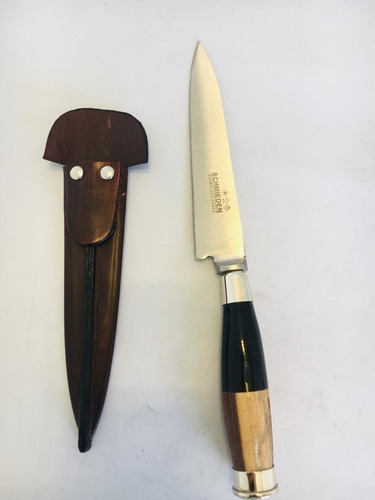 Imagen 2 de 6 de Cuchillo Artesanal Schmieden 14 Cm/acero Inox 440 Y Alpaca