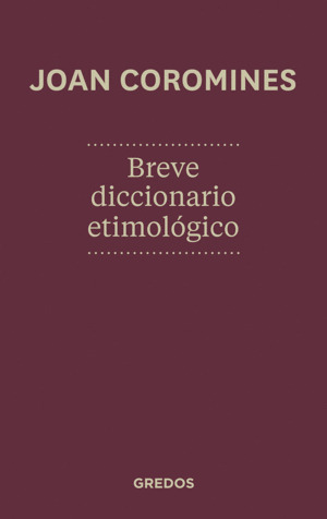 Libro Breve Diccionario Etimológico