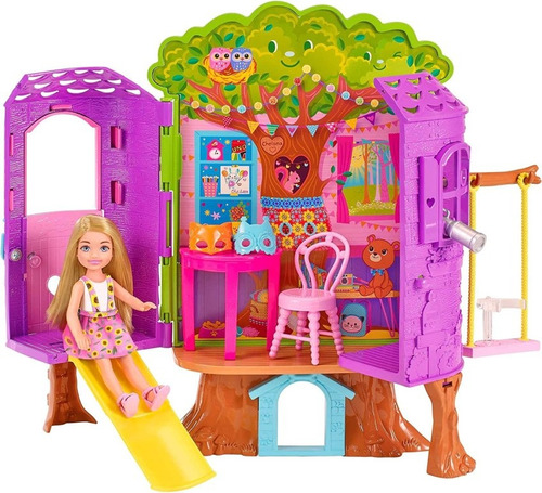 Barbie Chelsea Casa Del Árbol Playset Fpf83  Muñeca Niñas