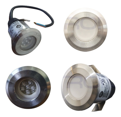 Imagem 1 de 8 de Spot Led Balizador Chão Piso 0,6w Embutir Azul