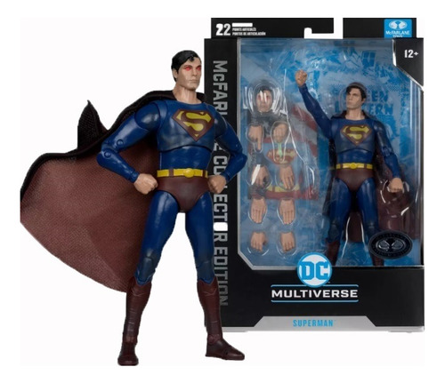 Mcfarlane Superman 1978 Platinum Christopher Reeve Nuevo