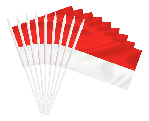 Paquete De 25 Mini Banderas De Indonesia, Pequeña Bandera De