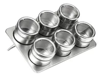 Comprar Set X6 Especieros Frasco Condimenteros Imantados Con Soporte