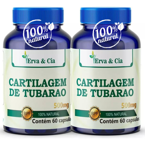 Cartílago De Tiburón 100 Cápsulas De 500mg