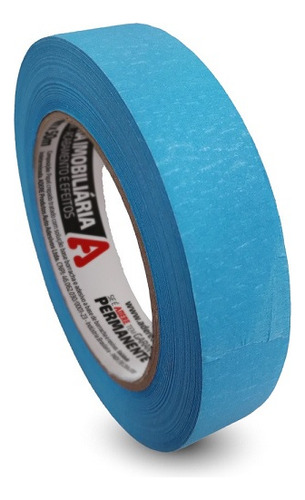 Fita Crepe Azul Neon Pintura Imobiliaria 24mmx50m Adere