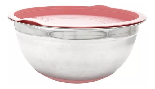 Bowl Acero Inoxidable Base Y Tapa Silicona Hermético 26cm 