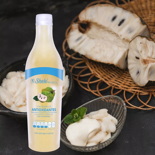 Concentrado De Antioxidantes Con Guanabana Shelo 400 Ml 3pzs