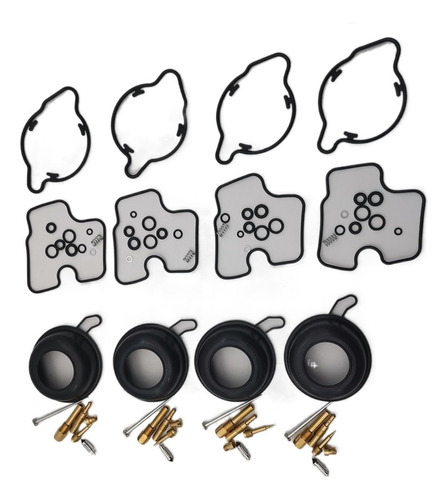 4x Kit De Reparación Carburador Con Diafragma Para Honda Cbr