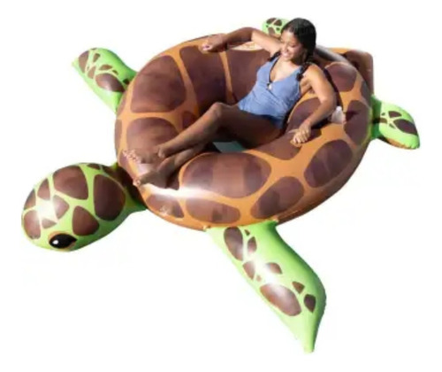 Salvavidas Inflable Gigante De Figuras De Animales Acuatico Color Multi