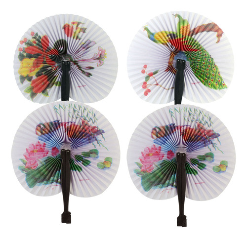 Ventilador De Mano Japonés Con Bolsillo Plegable