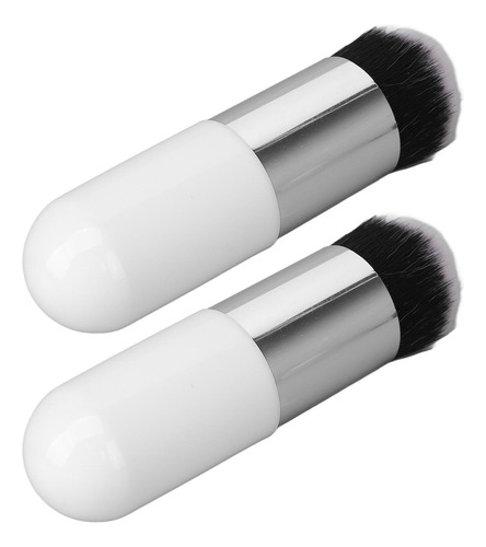 Brocha De Maquillaje Chubby, 2 Unidades, Fibra Artificial, S