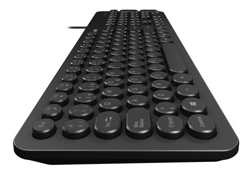 Teclado Philips K334 Cable Usb Español Ñ Teclas Redondas Pc