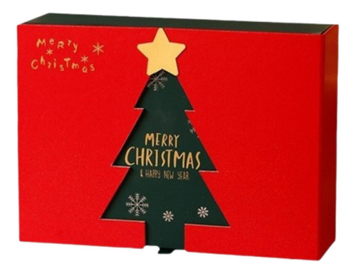 Caja De Regalo De Navidad, Envoltorio 20 Cm X 18 Cm X 8 Cm