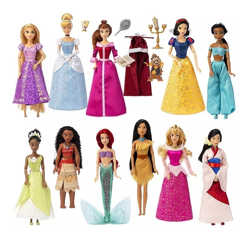 Set De Muñecas De Lujo Disney Princess, Muñecas Princesas