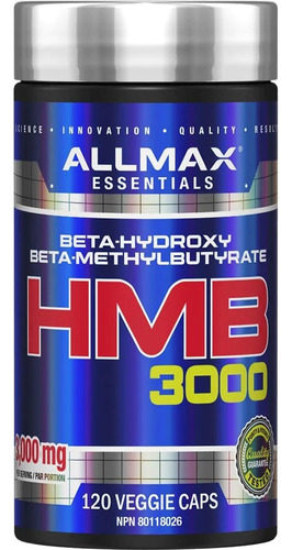 Hmb 3000 Allmax Definición Y Fuerza 120capsulas