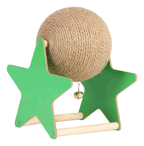 Juguete Rascador Para Gatos De Sisal De Madera, Medio