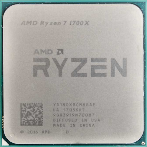 Procesador Gamer Amd Ryzen 7 1700x 