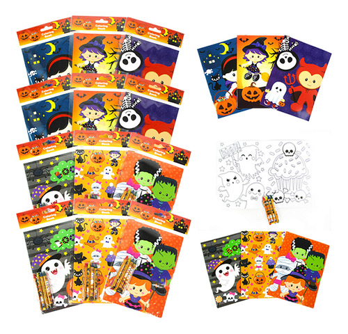 Tinymills - Libros Para Colorear De Halloween Para Nios Con
