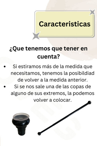 Combo De Baño Con Cortina De Ducha Protector Barral Ganchos Venecita Negro