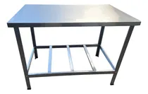 Comprar Mesa Serviço Bancada P\u002F Confeitaria Reforçada 120x70 Inox