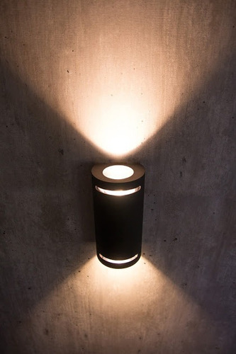Imagen 2 de 4 de Aplique Difusor Exterior Bidireccional Gu10 Acero Led Pared