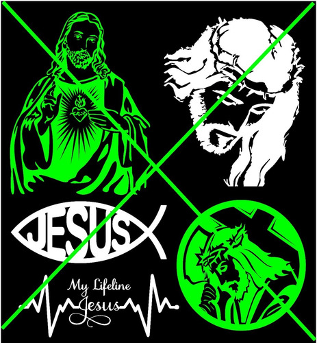 Vector Jesus Para Plotter De Corte Ai