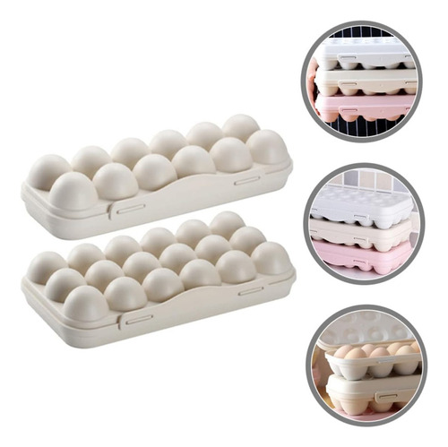 Organizador De Huevos De 12 Pulgadas Con Tapa Para Refrigera