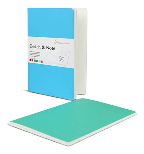 Hahnemühle Cuaderno Boceto Y Notas Azul-verde A4 125g 20h